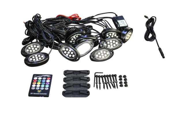 10pc Colour Rock Light Set