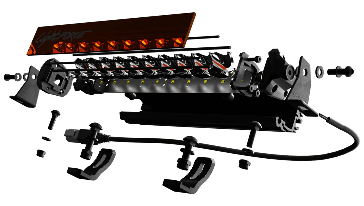 Viper 40 Inch Amber Single Row LED Light Bar - Image 2