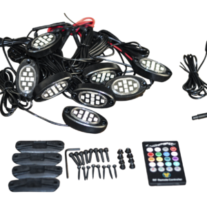 8pc Colour Rock Light Set