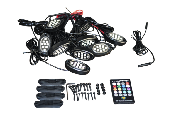 8pc Colour Rock Light Set