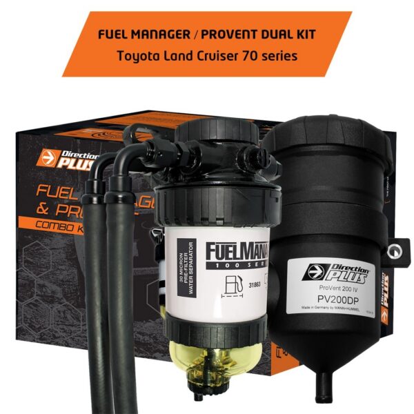 FUEL MANAGER PRE-FILTER + CATCH CAN KIT LAND CRUISER 70
