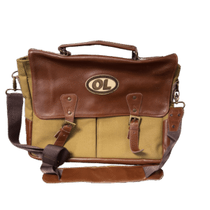 Leather and Canvas Laptop Bag