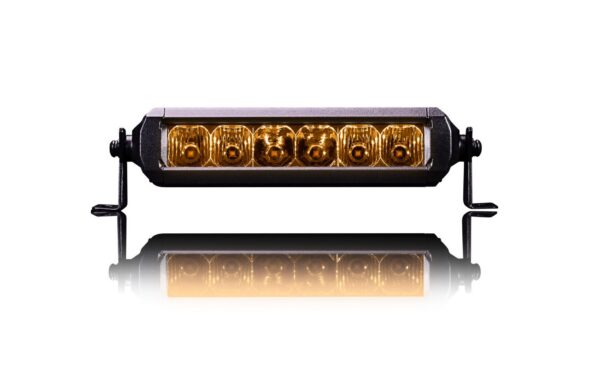 6" Single Row Viper Amber LED Light Bar