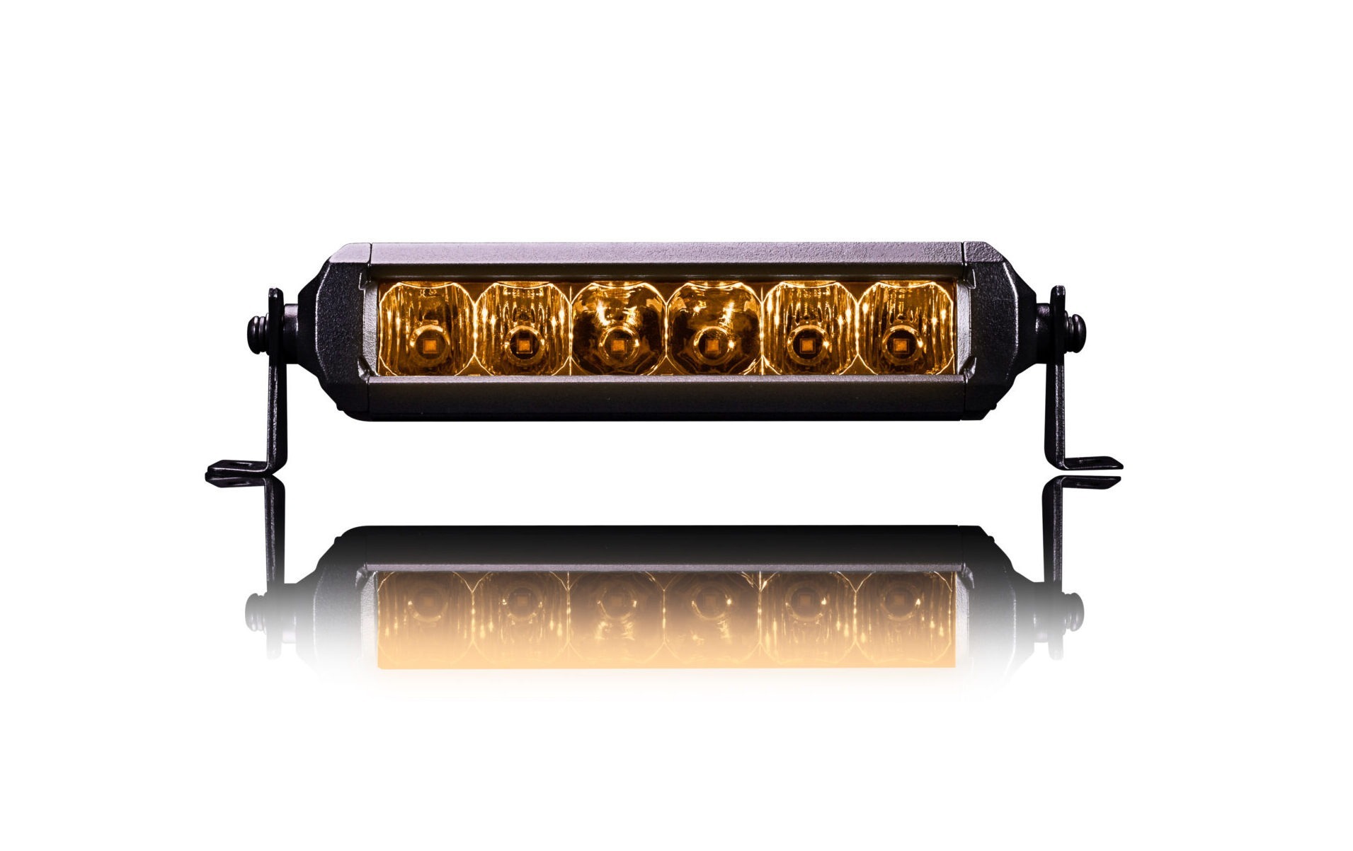 6" Single Row Viper Amber LED Light Bar
